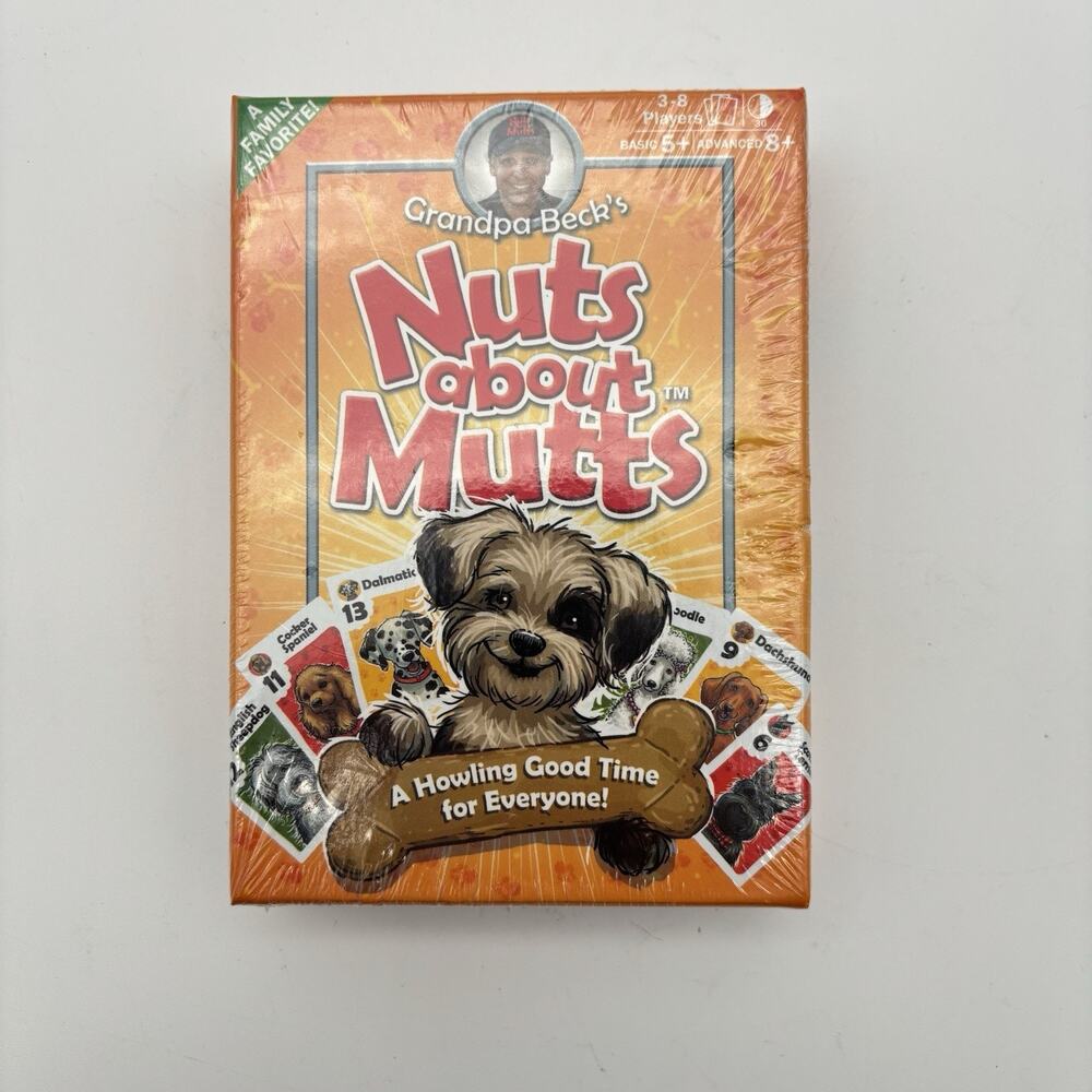 Grandpa Beck's Nuts About Mutts Card Game -Brand New -Sealed 2019 -3-8 Players